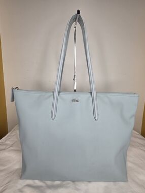 Lacoste Large L12.12 Concept In Light Blue Tote Bag – Everyday Shoulder Tote